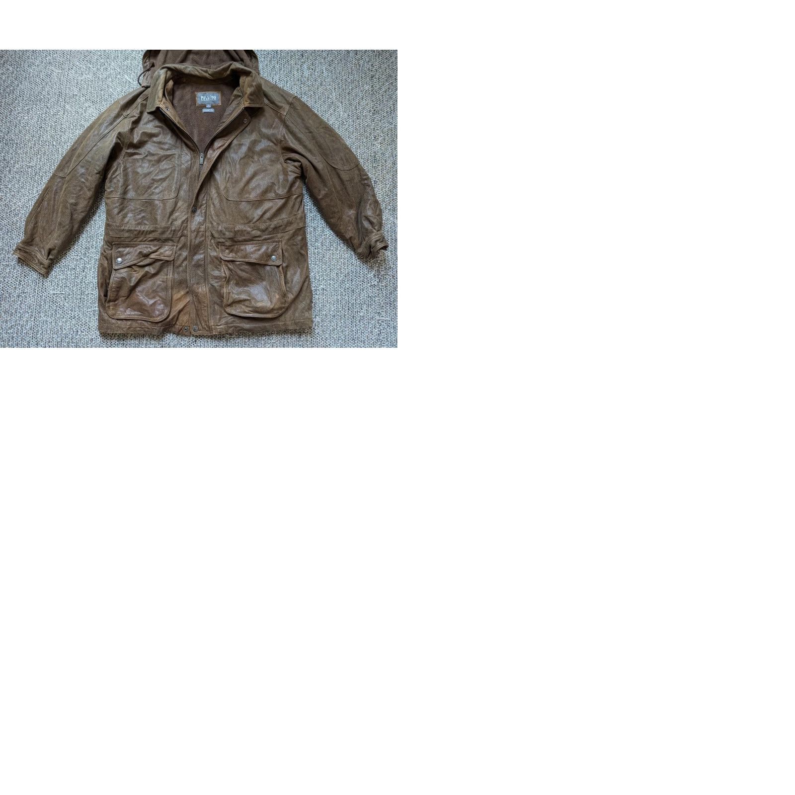 Vintage VINTAGE Wilsons leather SHEEPSKIN hooded parka XL brown coat Mens XS? Size US XL / EU 56 / 4 - 9 Thumbnail