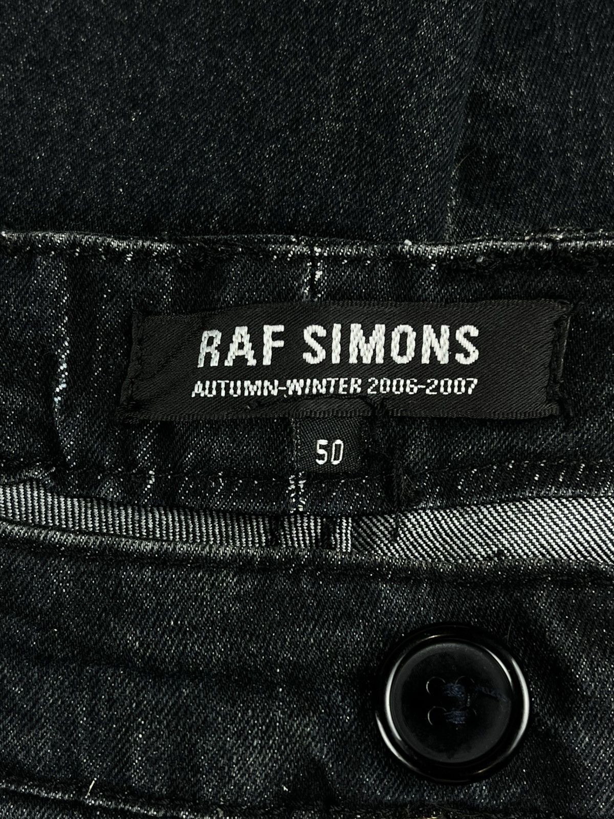 Raf Simons AW06 Raf Simons Long Washed Black Denim Jeans Size US 32 / EU 48 - 6 Thumbnail