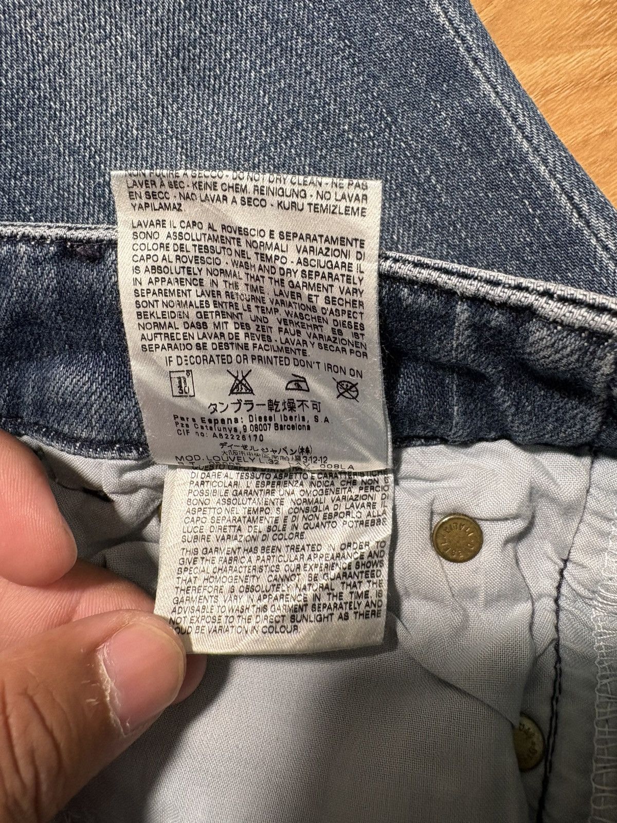 Diesel Diesel "Louvely" Flare Bootcut Jeans — Wash 008LA (Stretch) Size 28" / US 6 / IT 42 - 12 Thumbnail