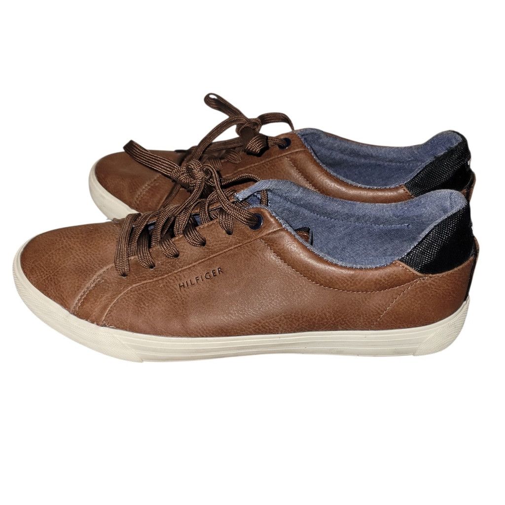 Tommy Hilfiger Tommy Hilfiger Men’s Low Top Lace-up Leather Sneakers 10.5 Size US 10.5 / EU 43-44 - 3 Thumbnail