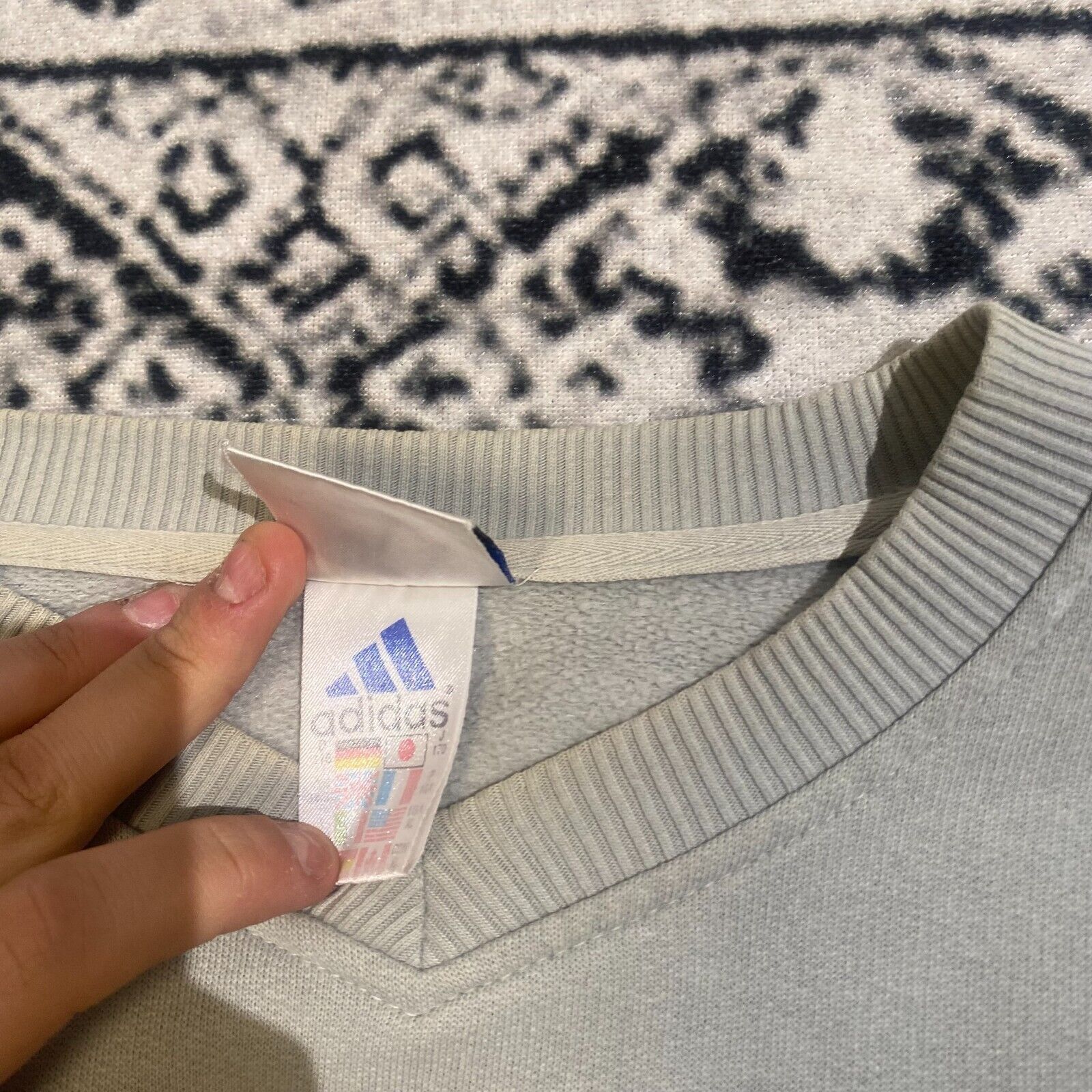 Adidas × Vintage Vintage Adidas Unisex Mint Green Cotton Crewneck Size L Size US L / EU 52-54 / 3 - 7 Thumbnail