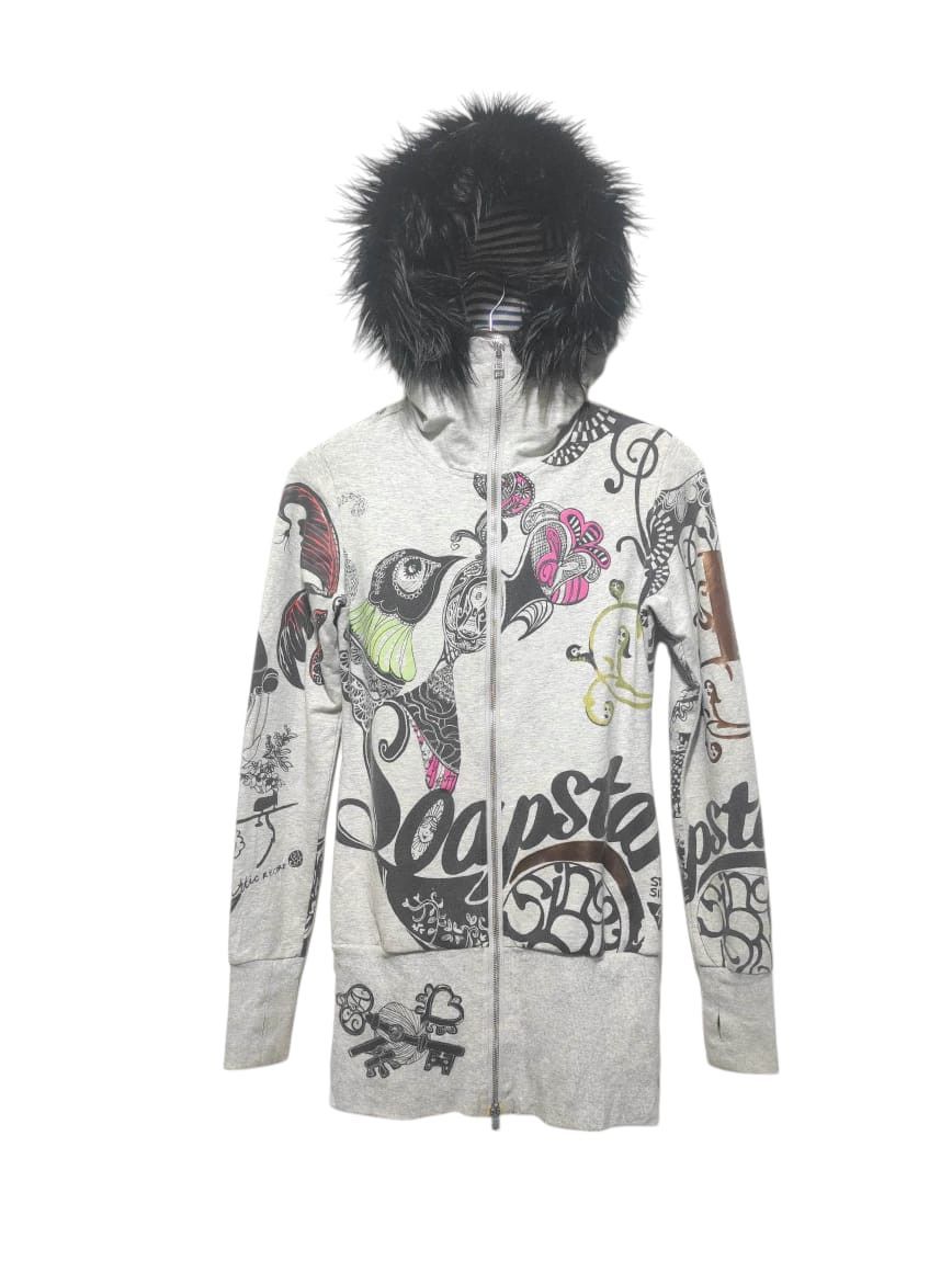 Oilily Zipper Fur Hoodie LGB style