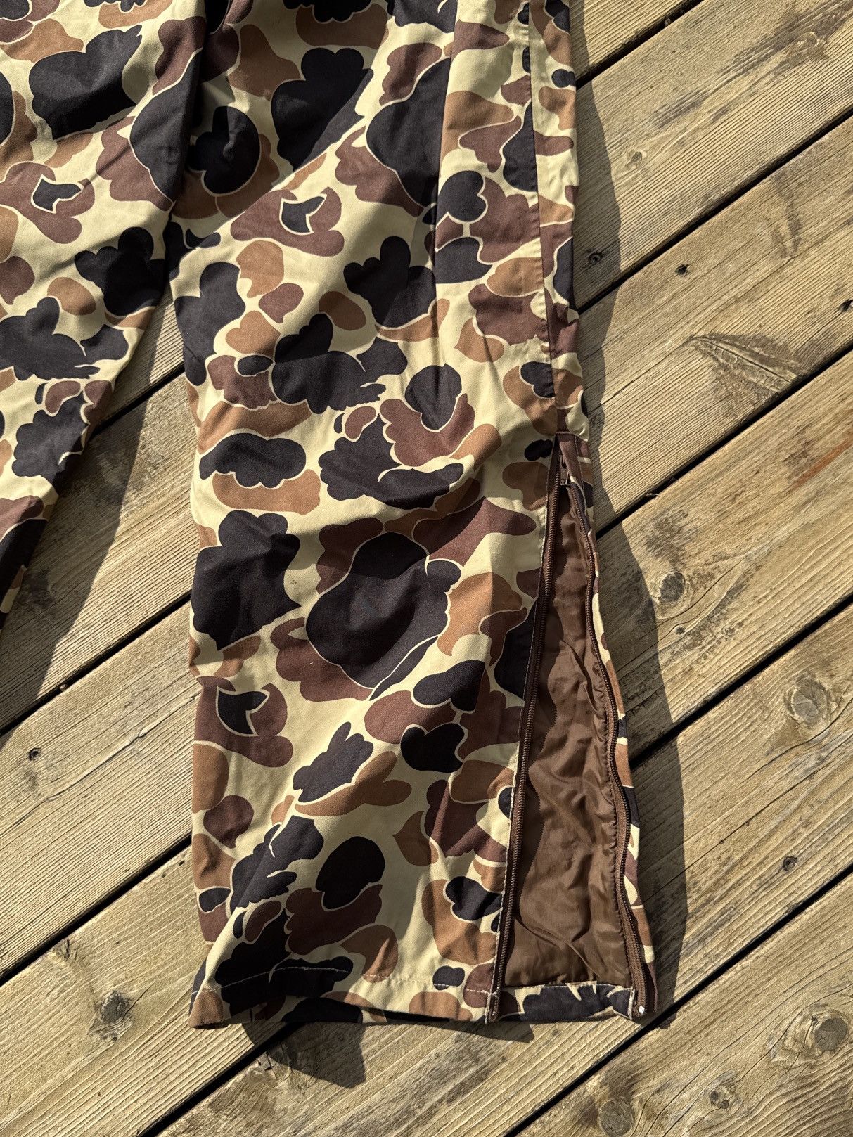 Columbia VTG Columbia Mens Size LARGE Duck Camo Nylon Rain Pants Size US 36 / EU 52 - 8 Thumbnail