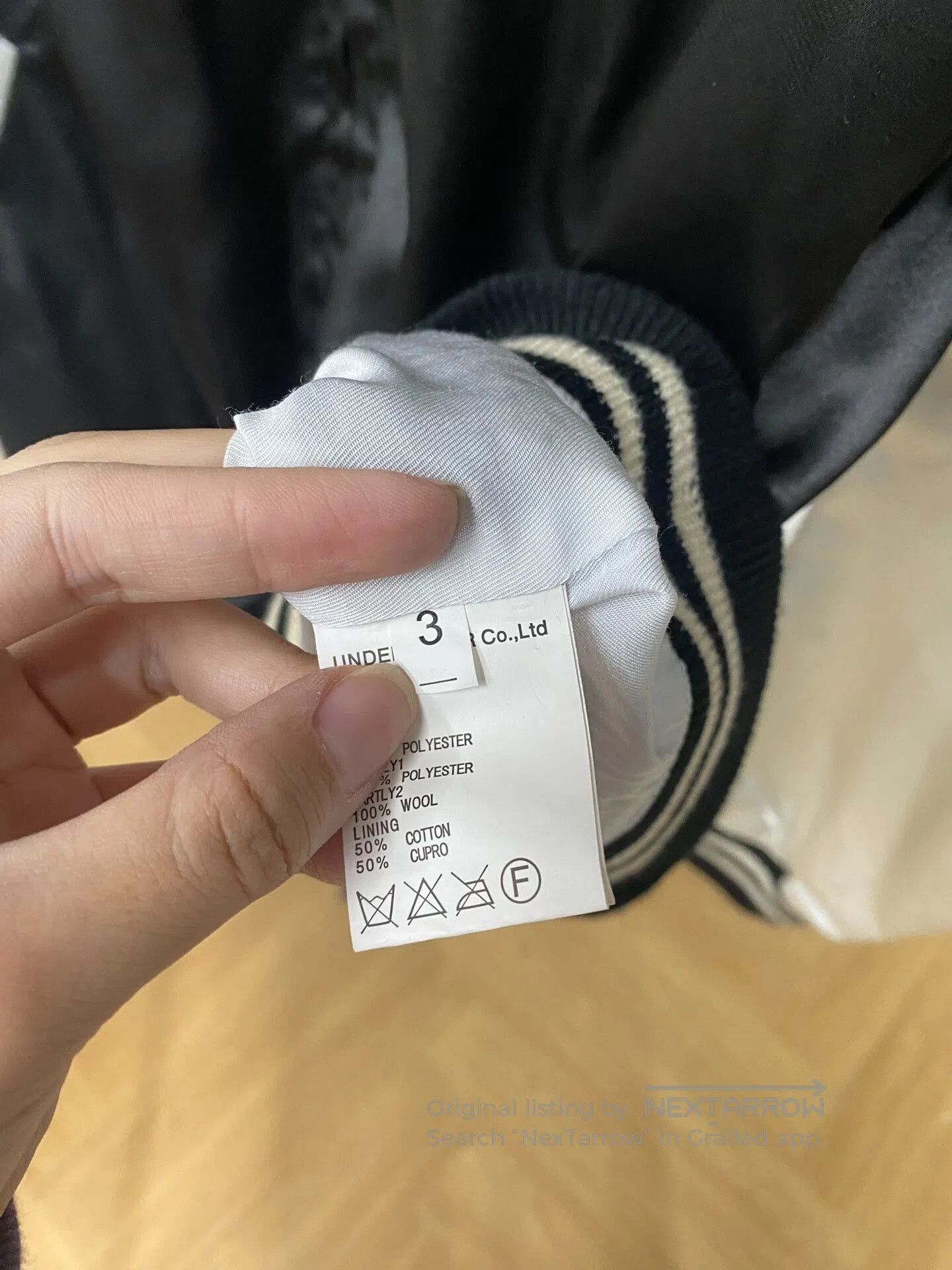 Comme des Garcons silk baseball jacket by Undercover. Size US L / EU 52-54 / 3 - 4 Thumbnail