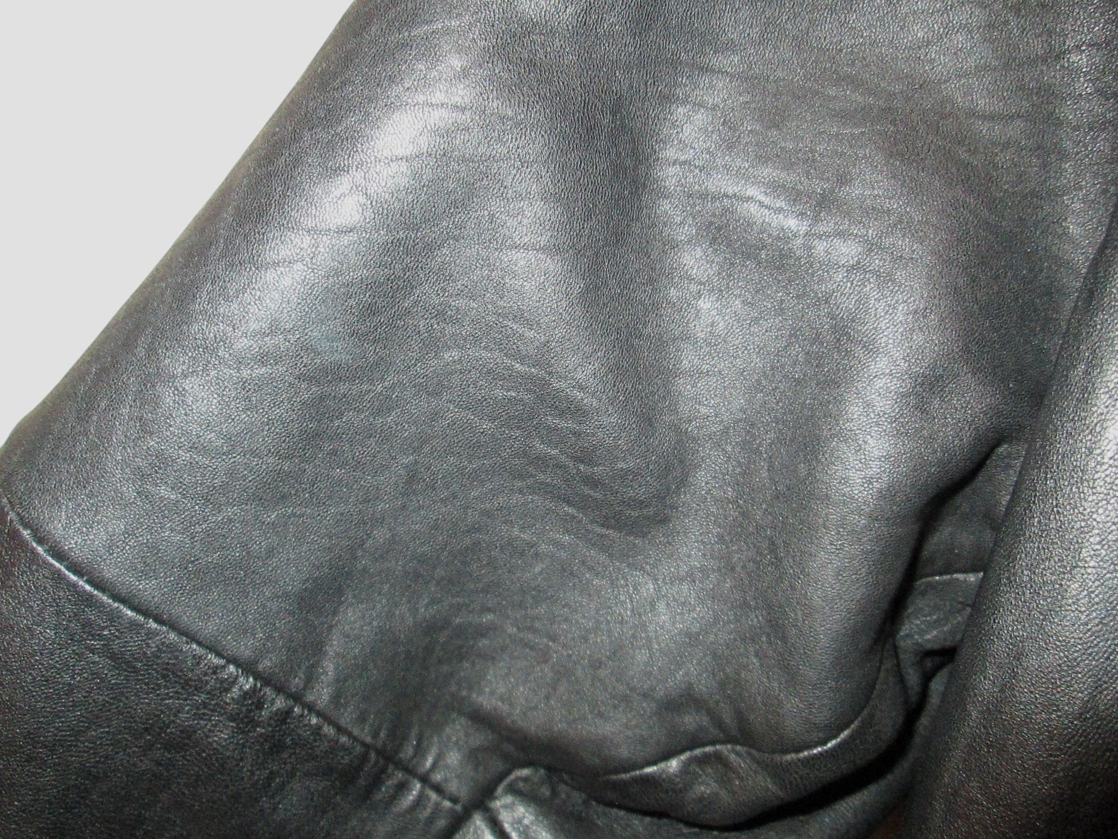 Other Brandon Thomas Black Leather A-Line Jacket/Coat Size XL / US 12-14 / IT 48-50 - 4 Thumbnail