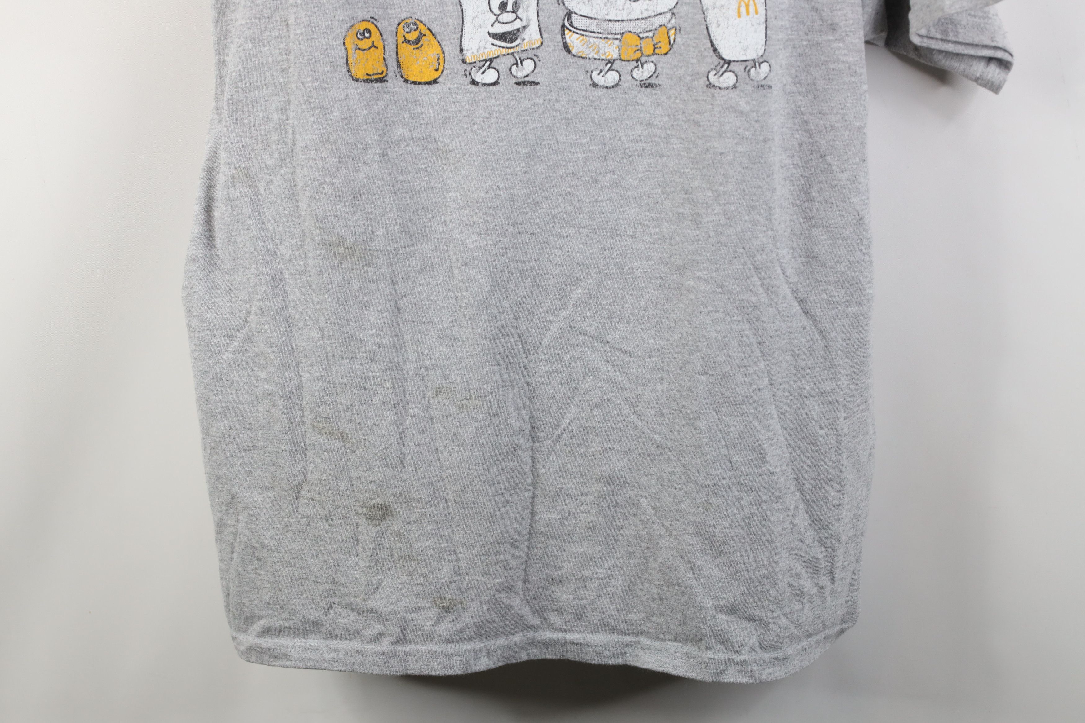 Vintage Y2K Camp McDonalds Fast Food Short Sleeve T-Shirt Gray Size US XXL / EU 58 / 5 - 3 Thumbnail