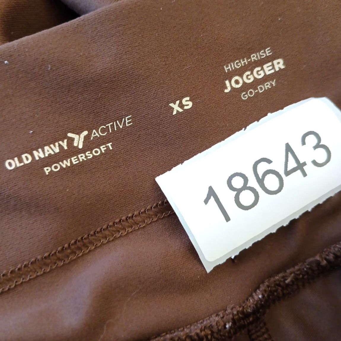 Old Navy Old Navy Pants Womens XS Brown Jogger High Rise Tapered Inseam 26 Pockets Active Powersoft 24x26 Regular Size 26" / US 2 / IT 38 - 8 Thumbnail