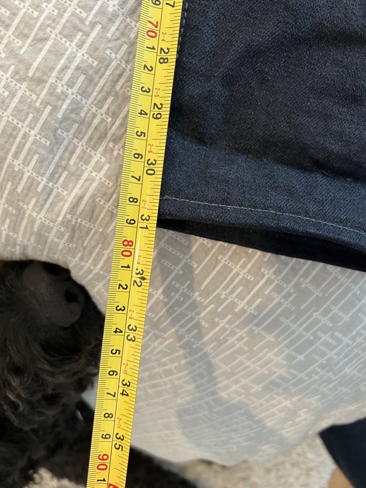 Momotaro Jeans 0306-52G "Indigo x Grey" 18oz Selvedge Denim Size US 34 / EU 50 - 12 Thumbnail