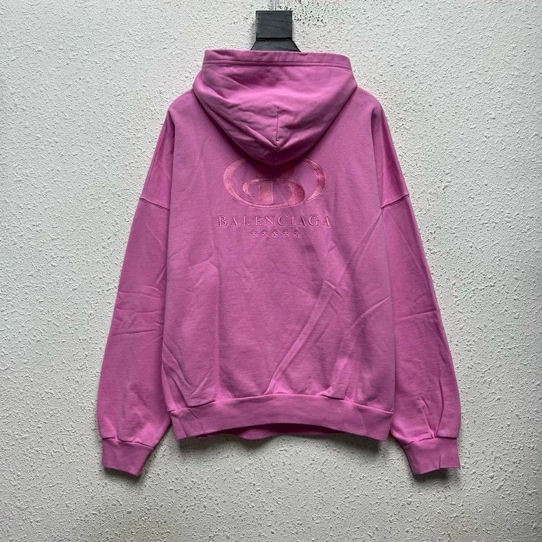 Balenciaga Balenciaga Pink embroidered sweater hoodie before and afte Size US M / EU 48-50 / 2 - 2 Thumbnail