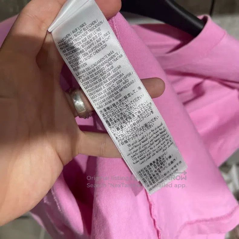 Balenciaga Balenciaga Pink graffiti tee Size US L / EU 52-54 / 3 - 7 Thumbnail