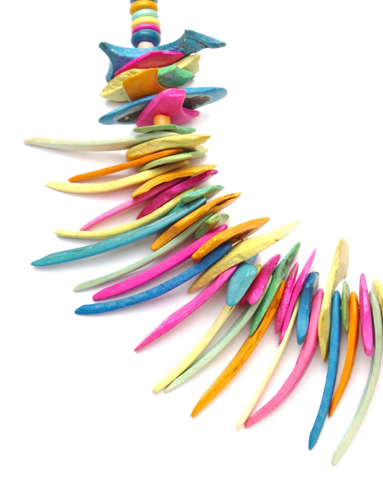 Hysteric Glamour 1980S BOHO WILD POP HAND-DYED WOOD SPIKE NECKLACE Size ONE SIZE - 3 Thumbnail
