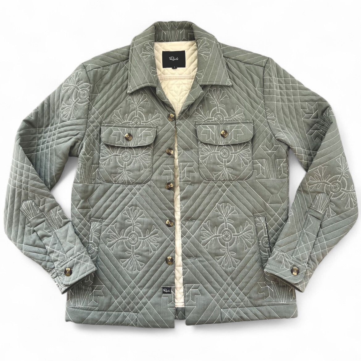 RAILS Claude Quilted Linen Overshirt – Men’s Small