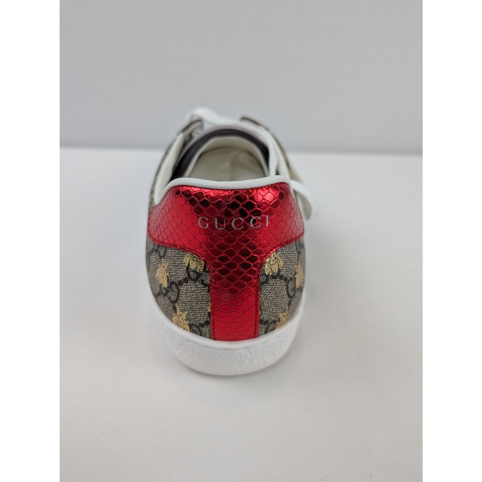 Gucci o1rshd1 Men's Ace GG Supreme sneaker with bees in Multicolor Size US 13 / EU 46 - 14 Thumbnail