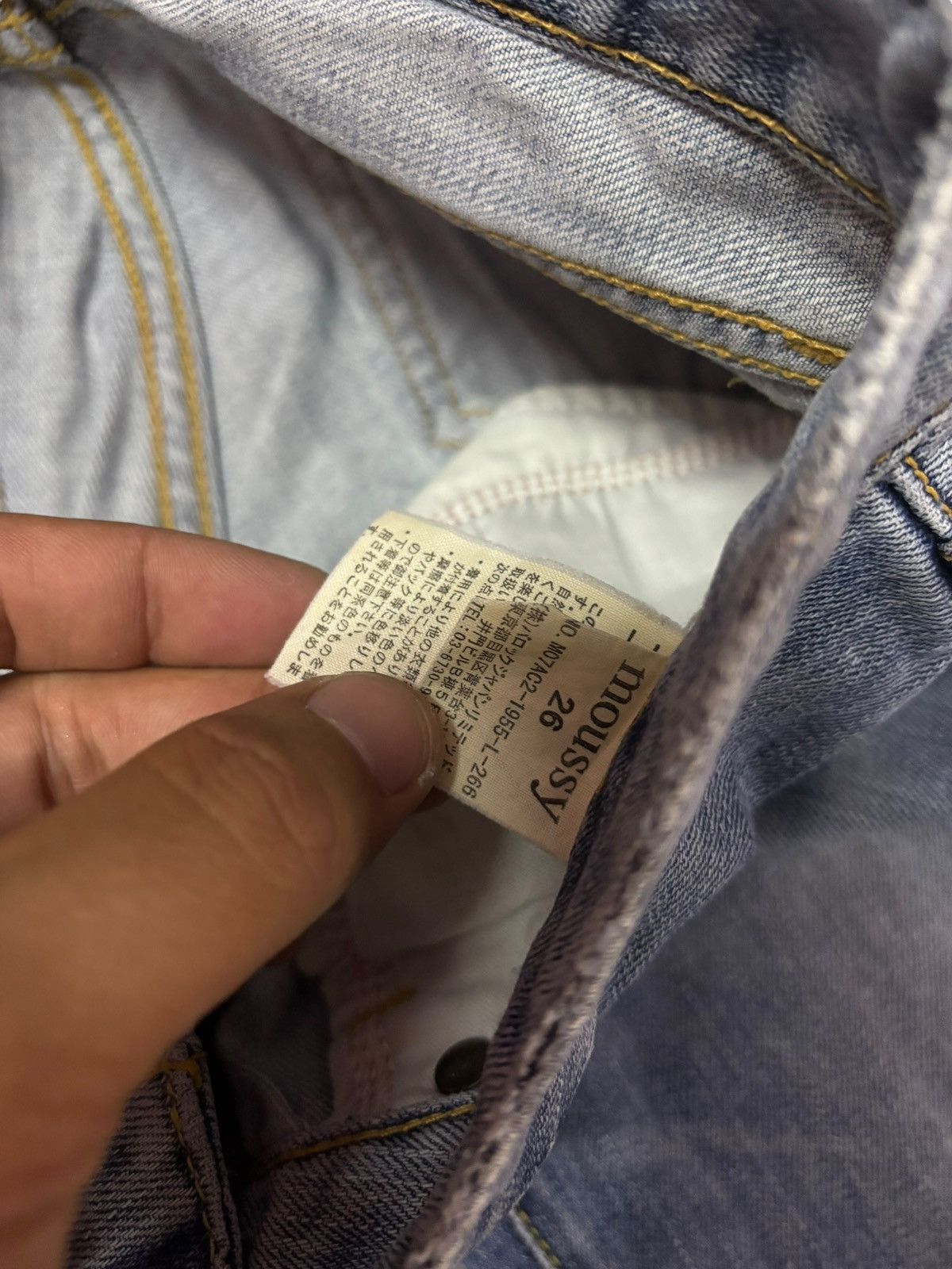 MOUSSY Vtg Moussy Japan Flared Distressed Jeans Size 28" / US 6 / IT 42 - 10 Thumbnail