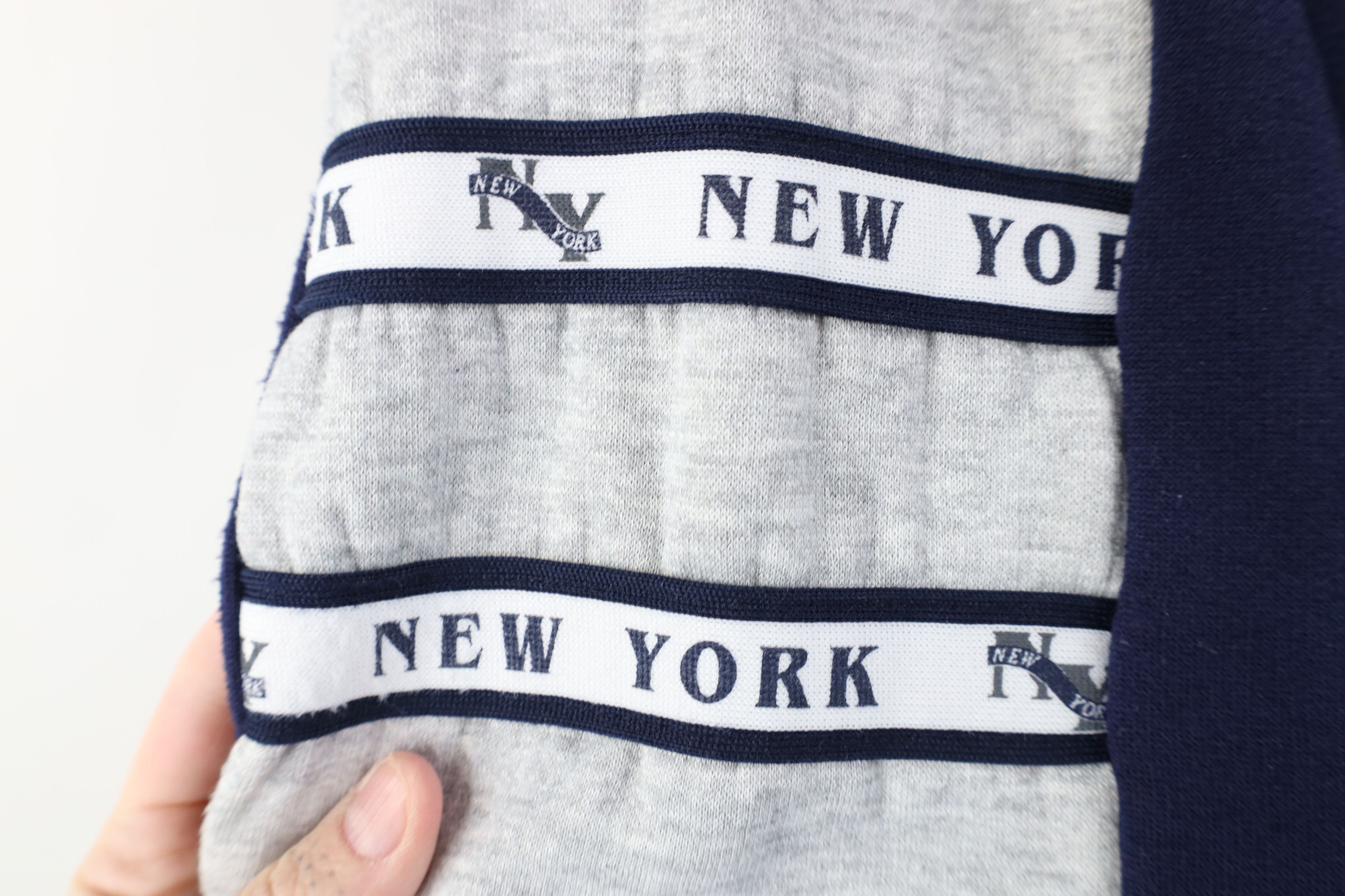 Vintage Vintage 90s Y2K Streetwear New York 1/4 Half Zip Sweatshirt Size US XXL / EU 58 / 5 - 5 Thumbnail