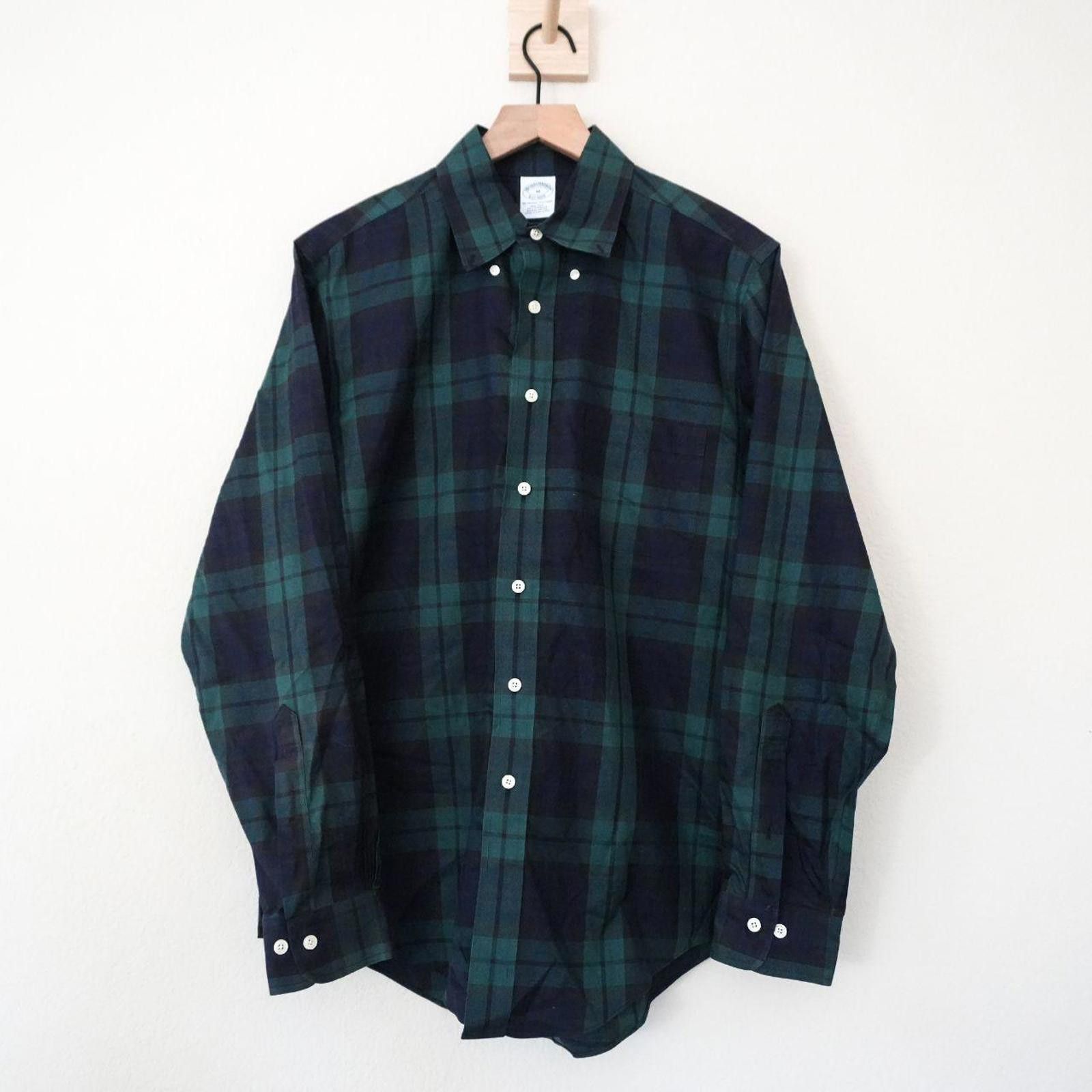 Brooks Brothers Brooks Brothers Button Down Shirt Men's M Green/Blue Cotton Size US M / EU 48-50 / 2 - 1 Thumbnail