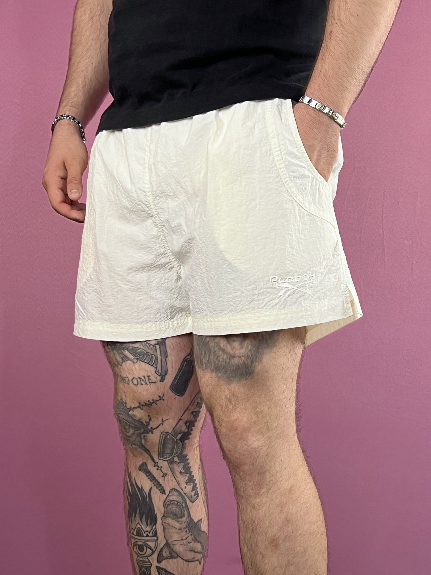 Reebok × Vintage 90s Reebok Vintage Men's Sport Shorts - L Size US 34 / EU 50 - 1 Thumbnail