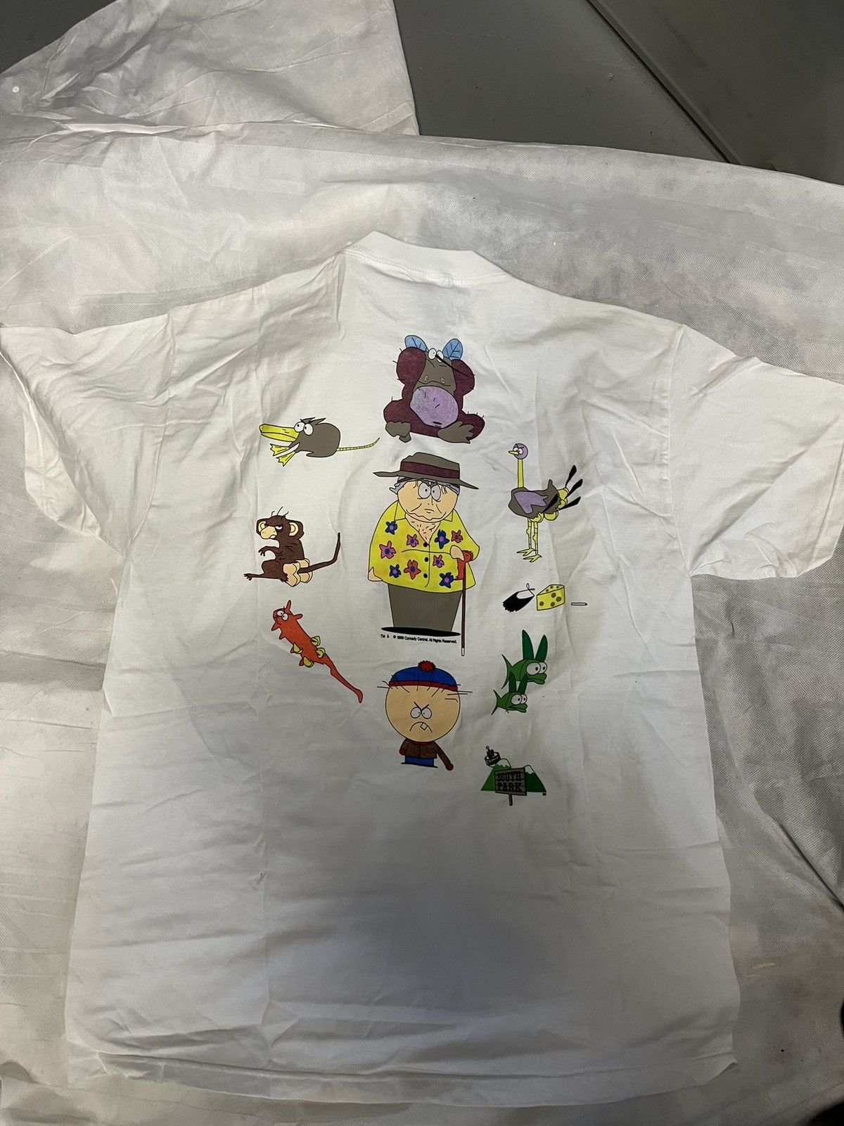 Vintage South Park Vintage 1998 Dr Mephesto T Shirt New RARE! Size US XL / EU 56 / 4 - 1 Thumbnail