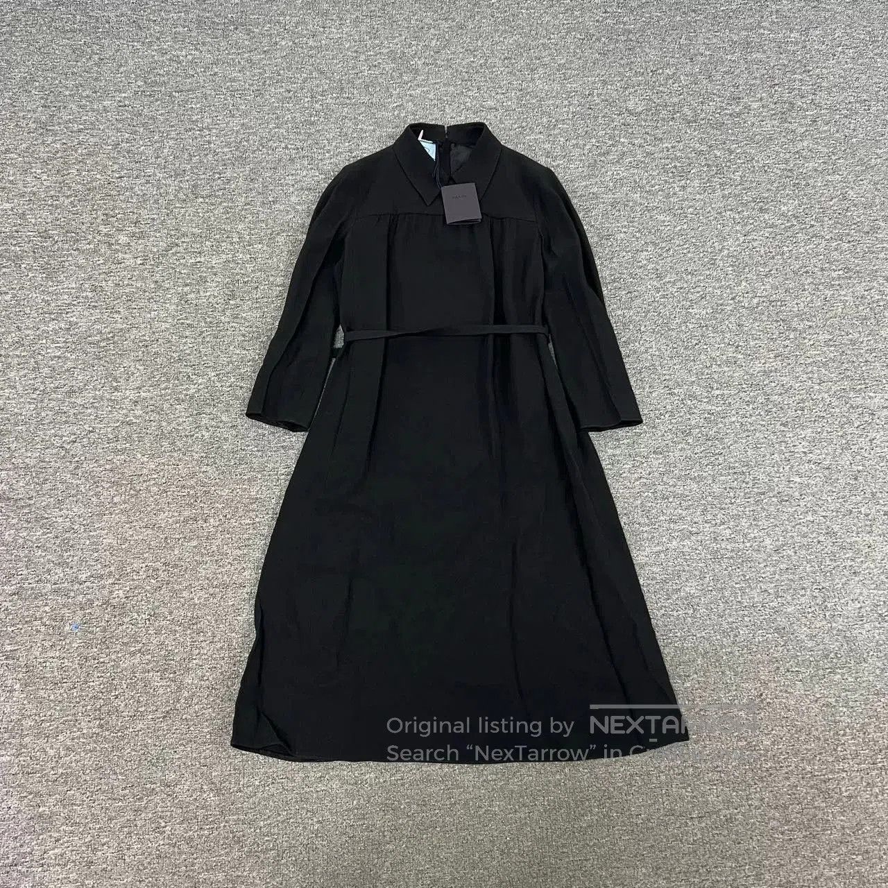 Prada Prada Classic Black Collared Long. Size S / US 4 / IT 40 - 1 Thumbnail