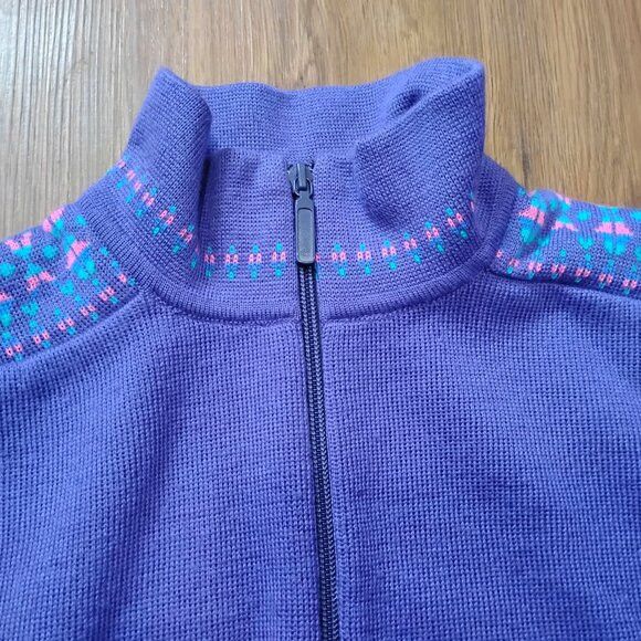 Meister Vintage Meister Nordic Neon Zipper Sweater Jumper Wool Blend Size L / US 10 / IT 46 - 1 Thumbnail