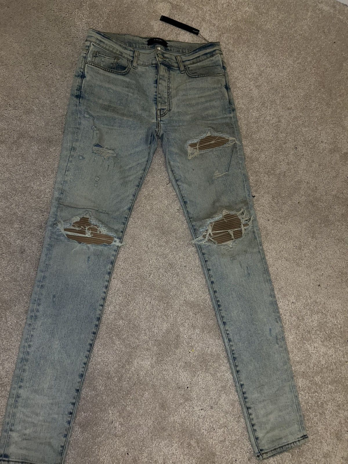 Amiri Amiri MX1 Suede Nude Size US 33 - 6 Thumbnail