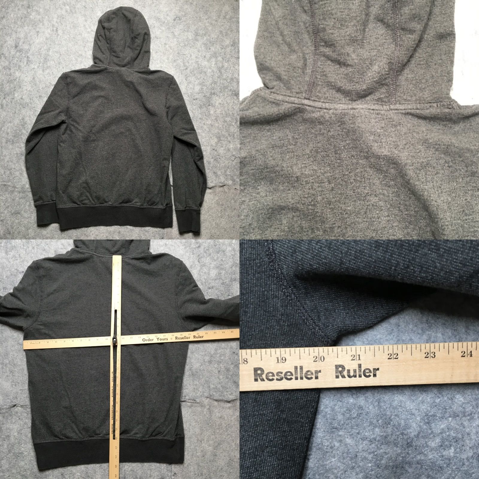 Patagonia Patagonia Hoodie Mens Small Gray Trident Terry Organic Geodesic Flying Fish Logo Cotton Blend All Seasons Hooded Pockets Regular Fit Shirt? Size US S / EU 44-46 / 1 - 8 Thumbnail