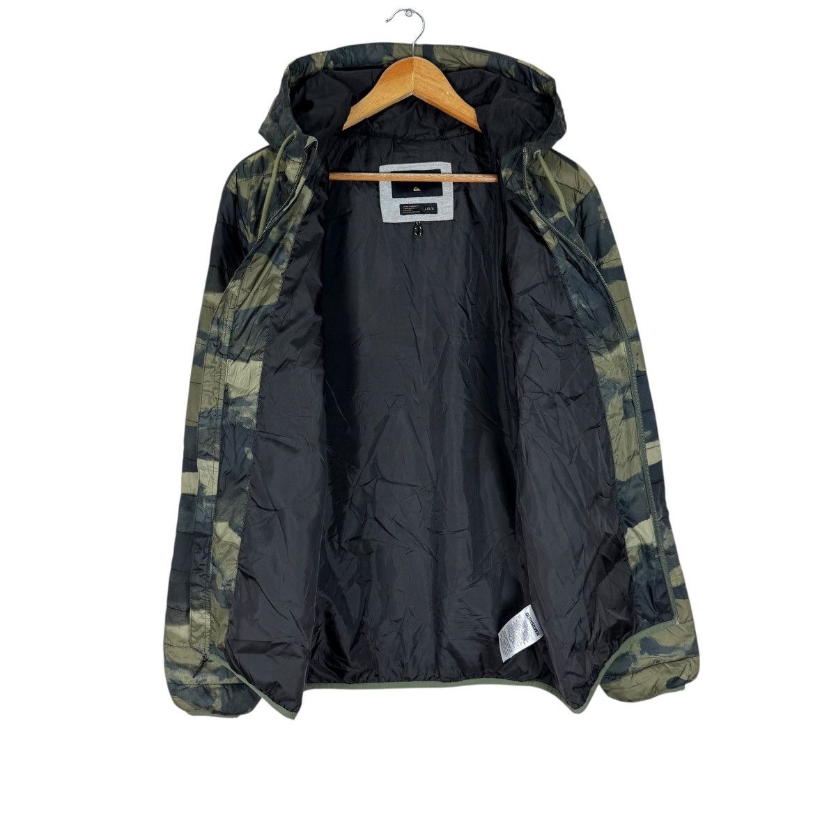 Quicksilver ☀️QUICKSILVER HOODIE CAMO LIGHT PUFFER JACKET Size US L / EU 52-54 / 3 - 8 Thumbnail