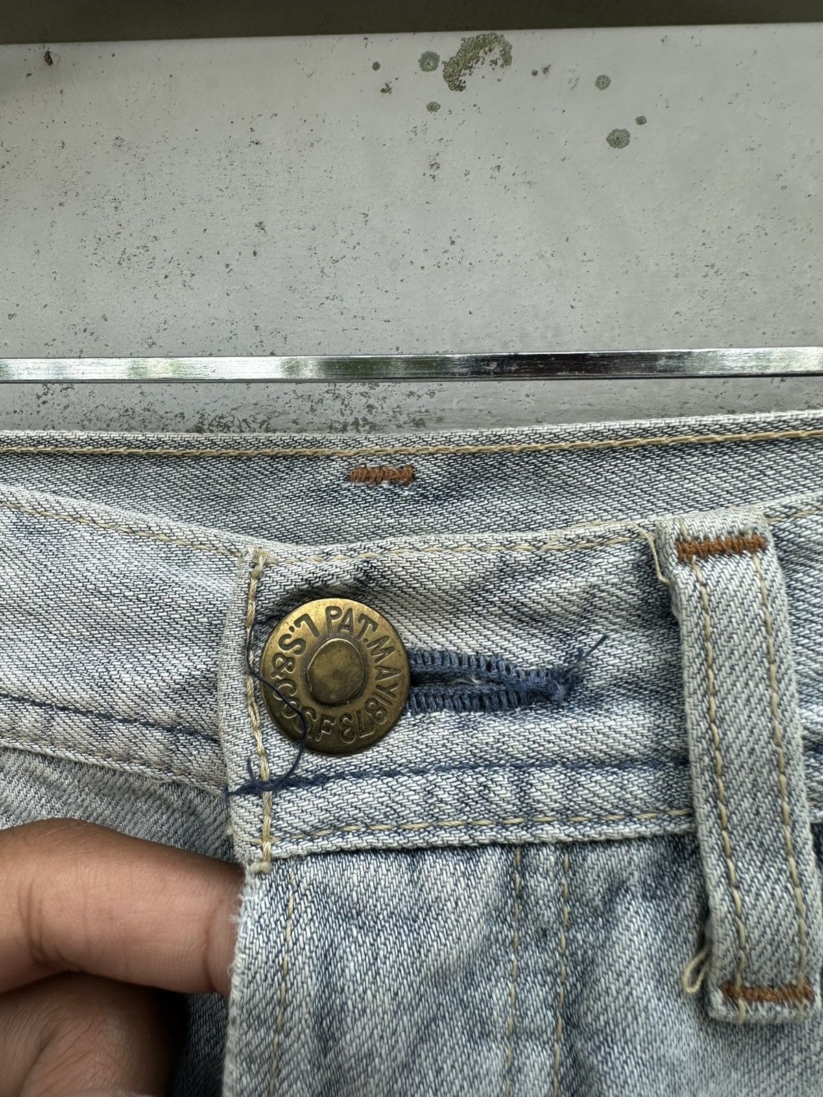 Levi's 👹Levi’s X Pat.May 1873 Thrashed Baggy Jeans Size US 30 / EU 46 - 9 Thumbnail