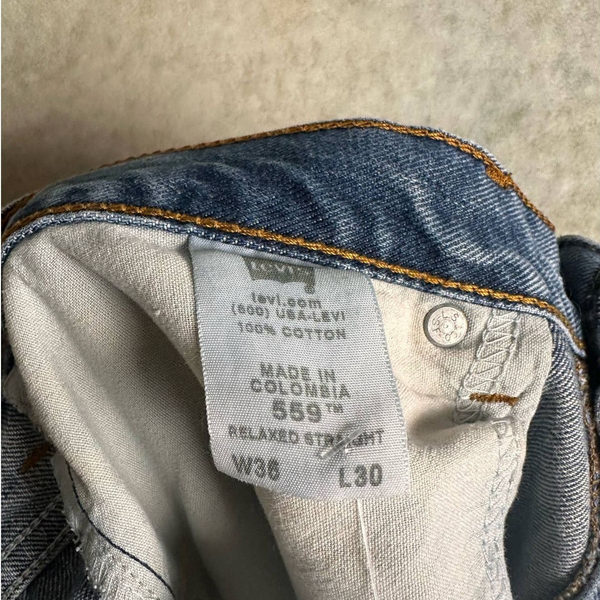 Levi's × Vintage Vintage Levis 559 Denim Jeans 36x30 Relaxed Fit Straight Size US 36 / EU 52 - 10 Thumbnail