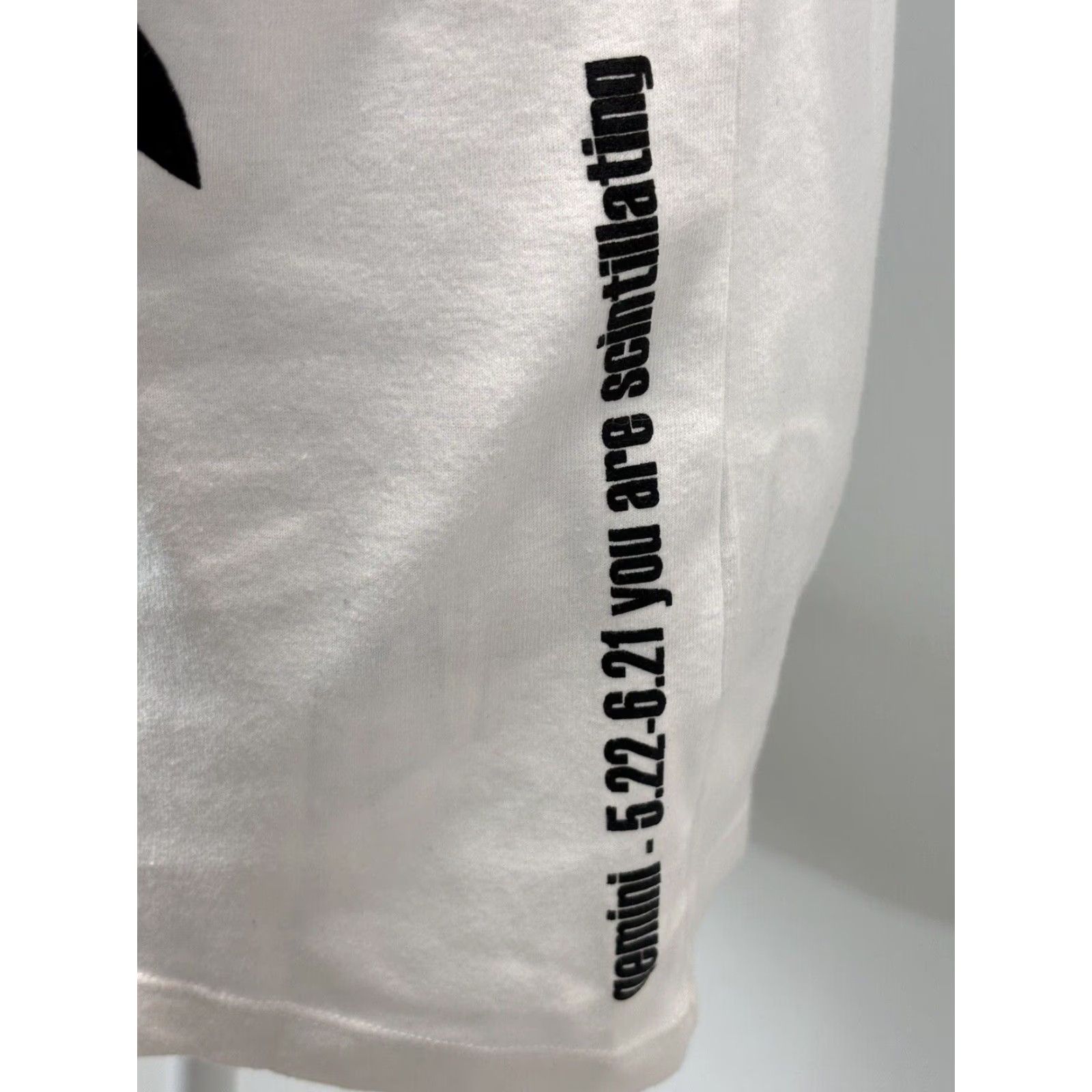 Norma Kamali VINTAGE Norma Kamali Zodiac Gemini Shirt Women's 2XL White Organic Cotton Crew Neck Short Sleeve Graphic Tee Womens 2XL Gemini Zodiac Tshirt Size XXL / US 16-18 / IT 52-54 - 5 Thumbnail