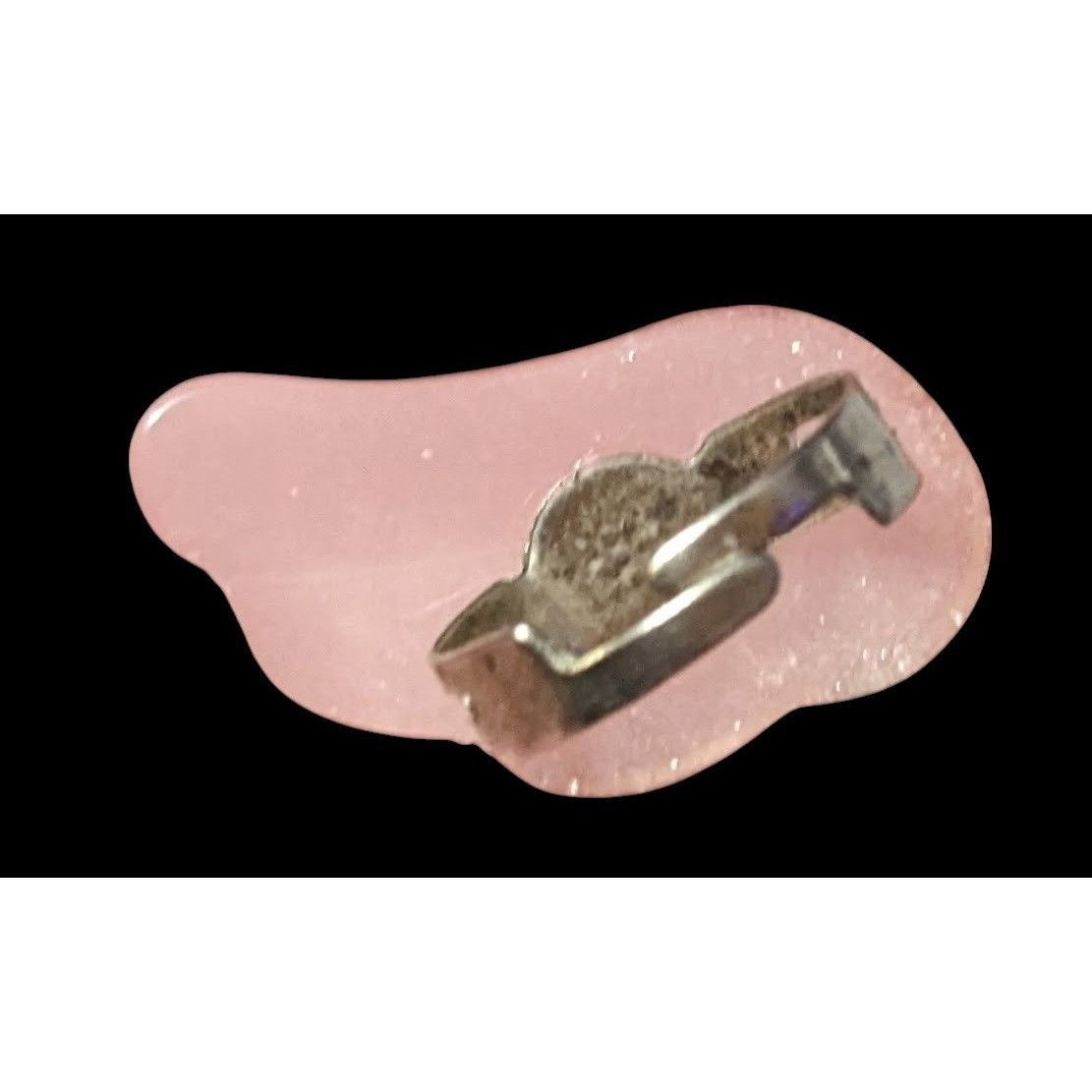 Other Coquette Pastel Pink Glitter Adjustable Angel Wing Ring Size Size ONE SIZE - 2 Thumbnail
