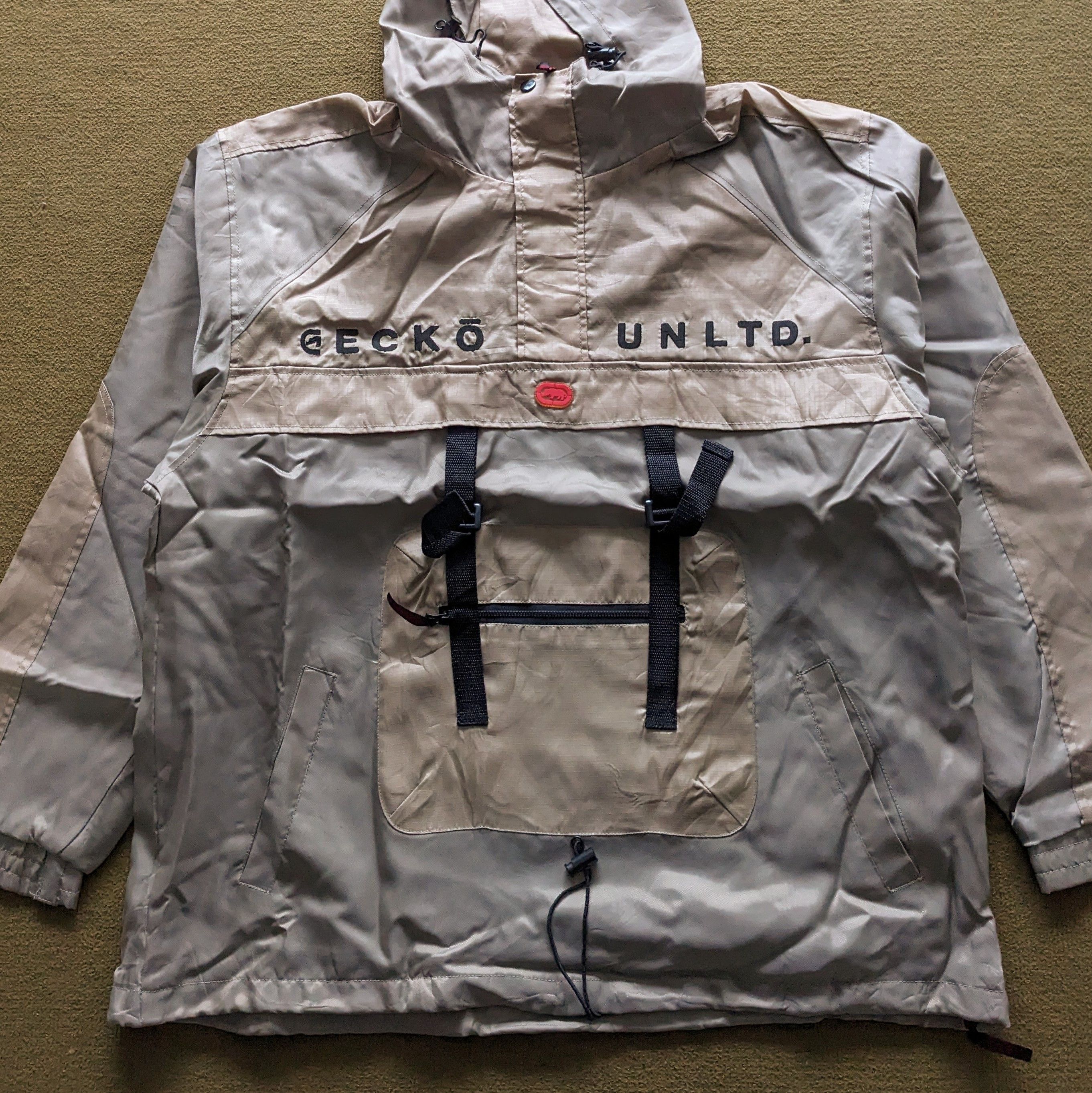 Vintage Vintage ECKO UNLTD Fashion Designer Windbreaker Jacket Size US XXL / EU 58 / 5 - 2 Thumbnail