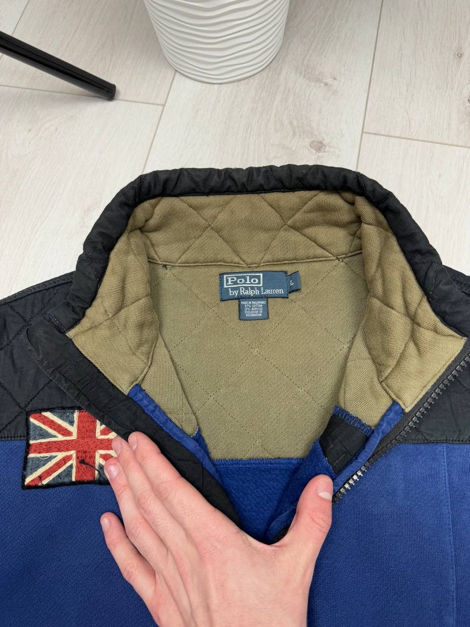 Other Vintage Ralph Lauren United Kingdom Flag Pullover Zip Size US L / EU 52-54 / 3 - 10 Thumbnail