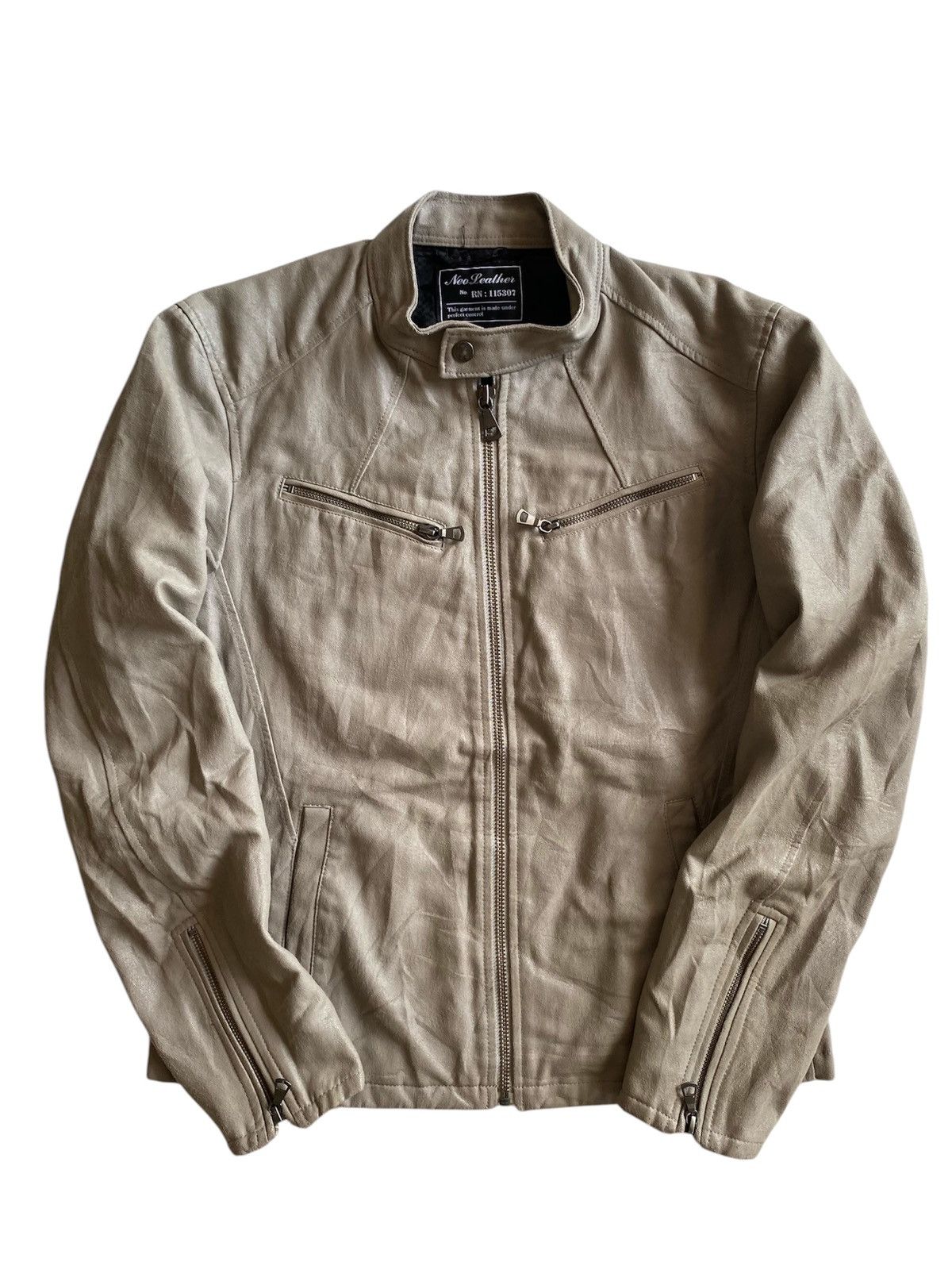 14th Addiction × Japanese Brand × Uniqlo Vintage Neo Leather Motorcyle Jacket Size US M / EU 48-50 / 2 - 1 Thumbnail
