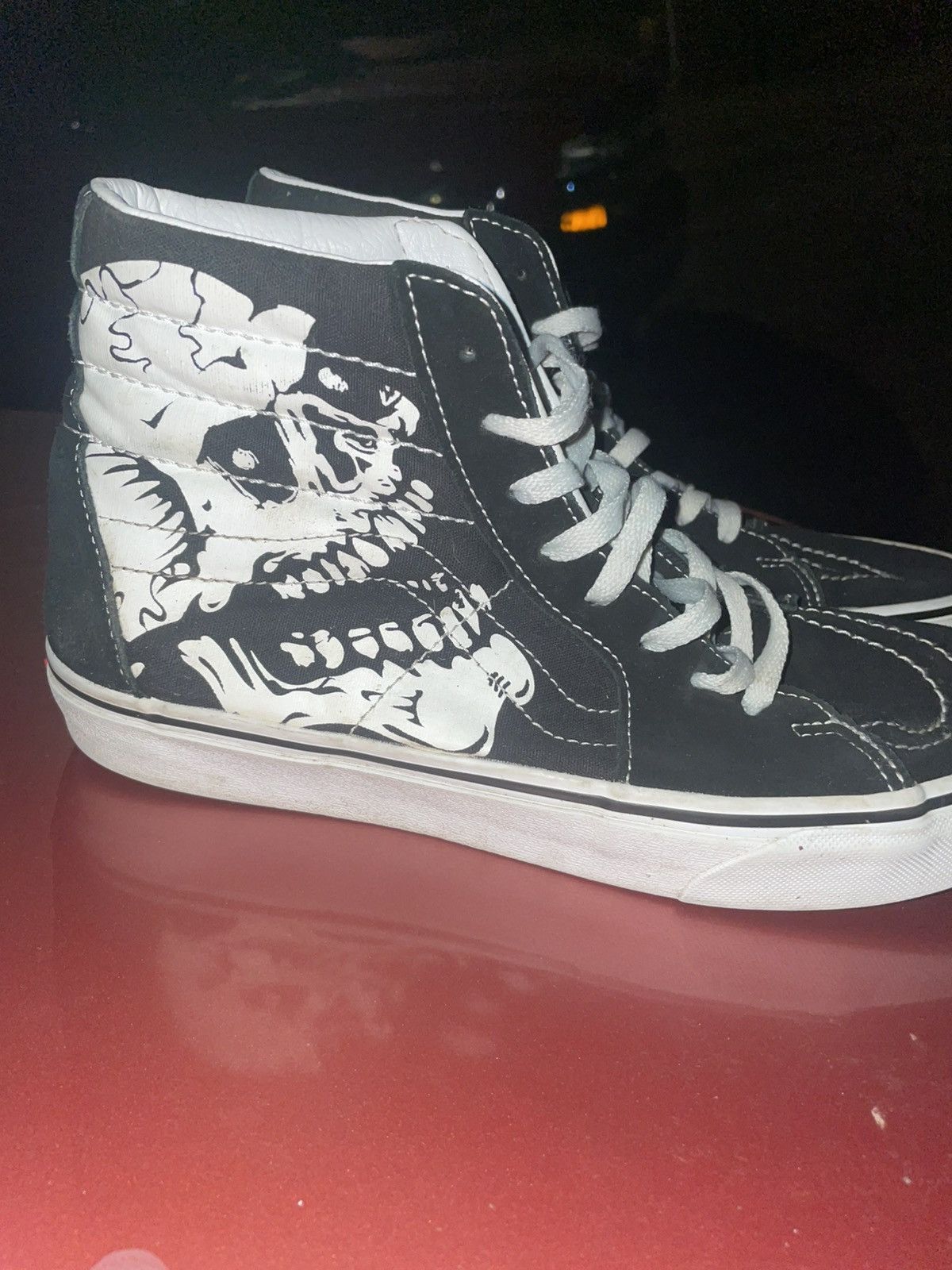 Vans Ski-High Glow in the Dark Skull Vans Size US 8.5 / EU 41-42 - 2 Thumbnail