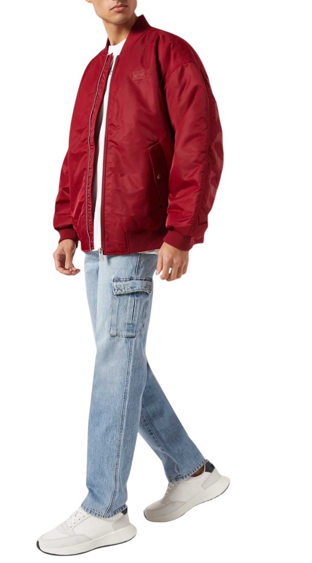 Tommy Hilfiger TJM OVZ TONAL APPL M Oversized Padded Bomber Jacket 85665 Size US M / EU 48-50 / 2 - 3 Thumbnail