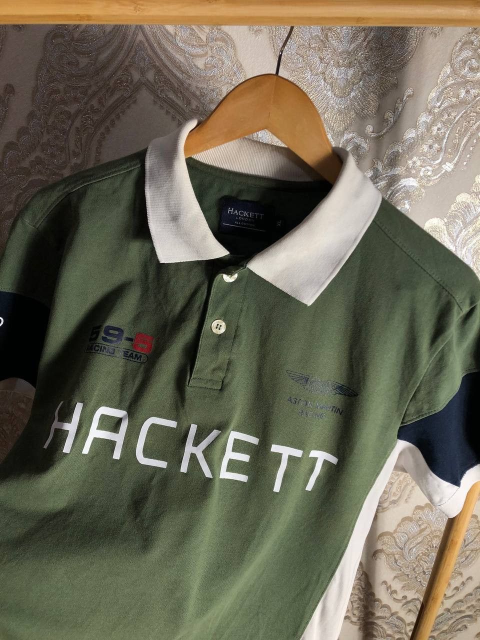 NASCAR Vintage Hackett London Aston Martin Racing T-Shirt Y2K 90s Size US XL / EU 56 / 4 - 5 Thumbnail