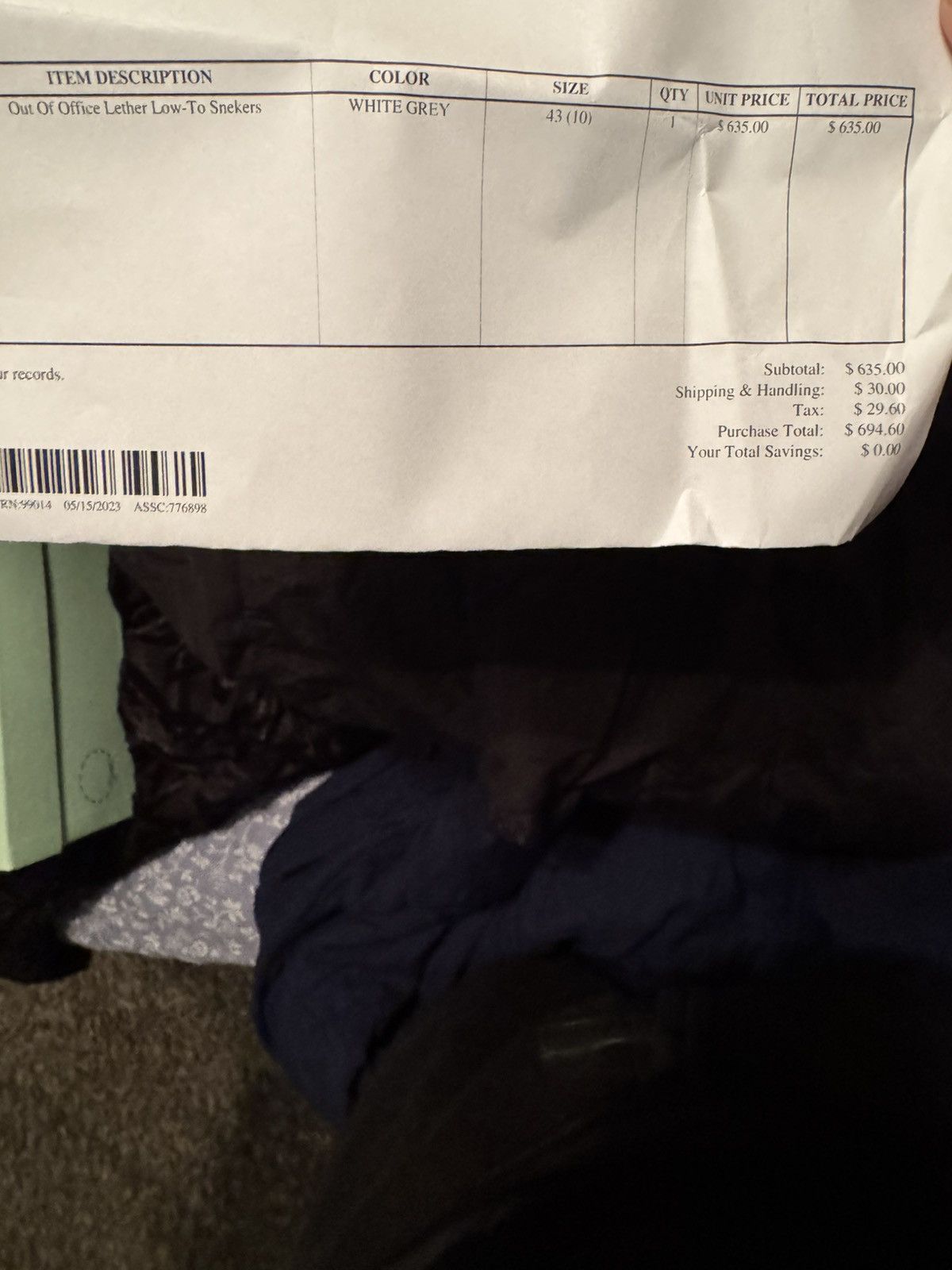 Off-White Out of office off white Size US 10 / EU 43 - 9 Thumbnail