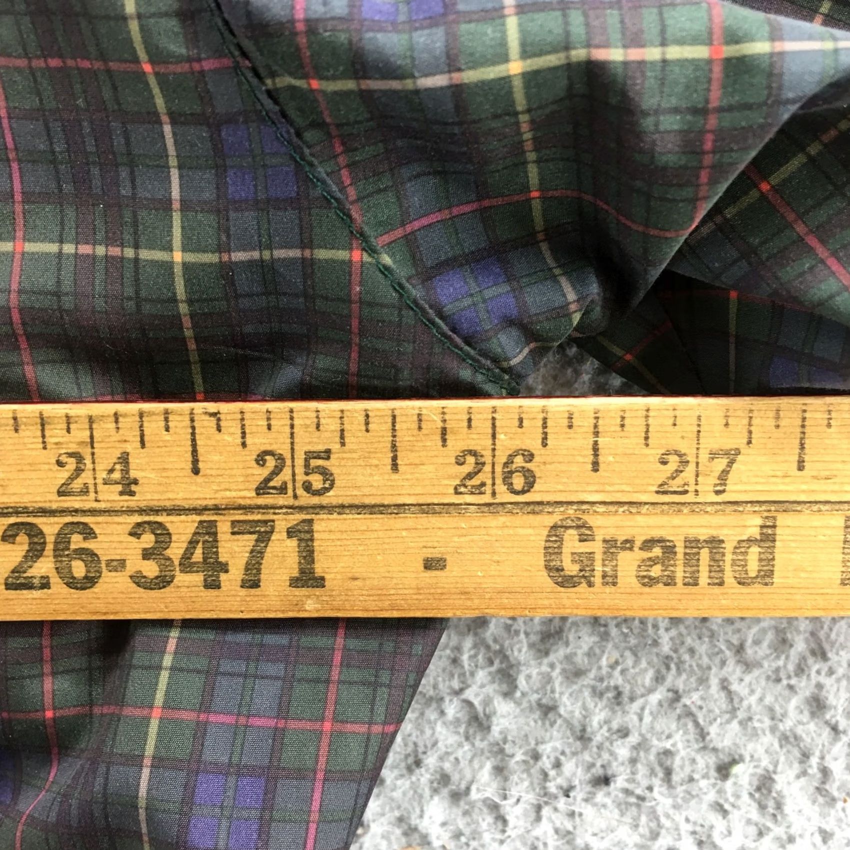 Vintage Cabela's Jacket Mens XL Green Plaid V-Neck Pullover Windbreaker Ribbed Trim Shirt Size US XL / EU 56 / 4 - 7 Thumbnail