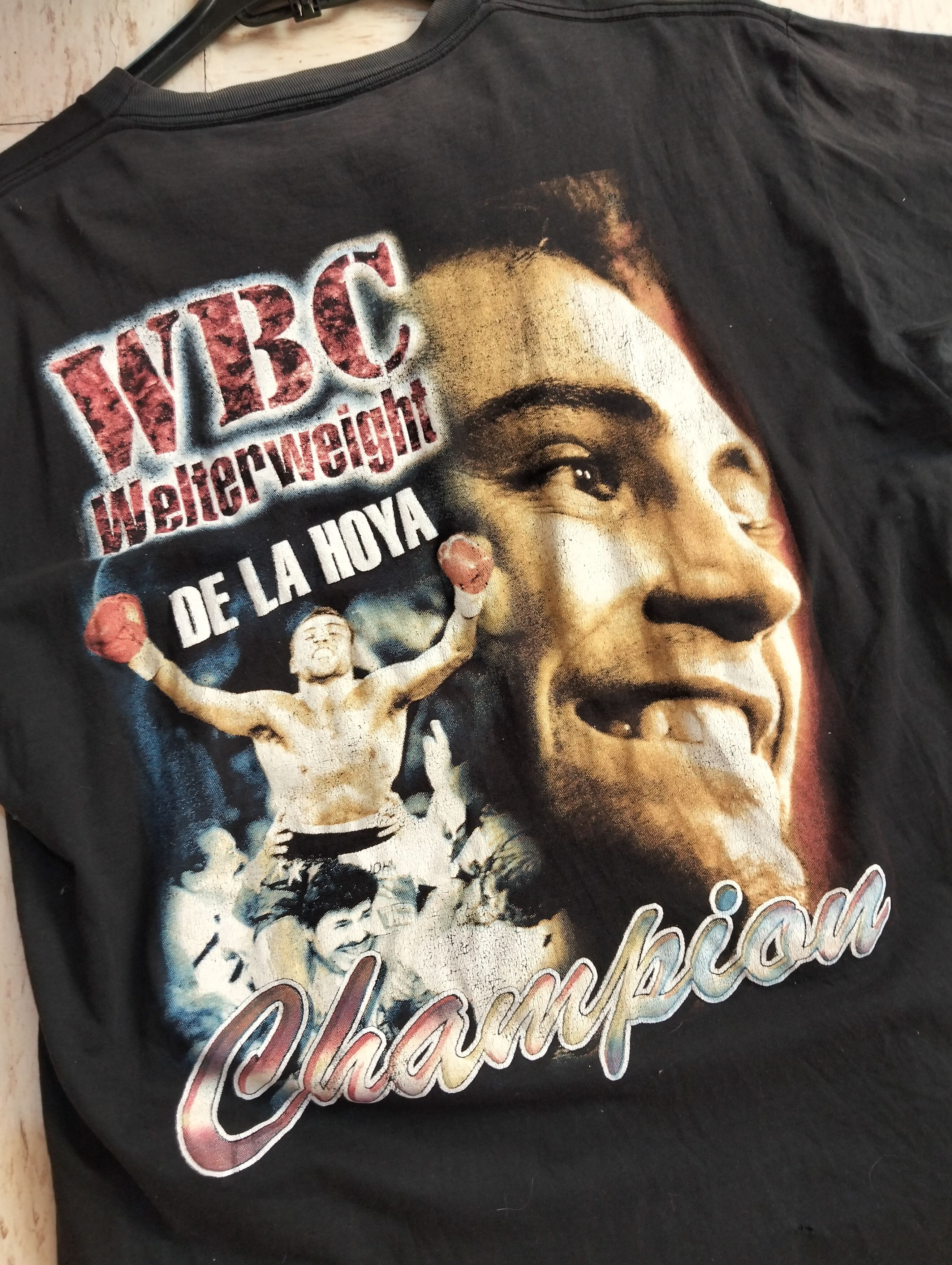 Rap Tees × Vintage Vintage Rap Tee Oscar de la hoya Size US L / EU 52-54 / 3 - 4 Thumbnail