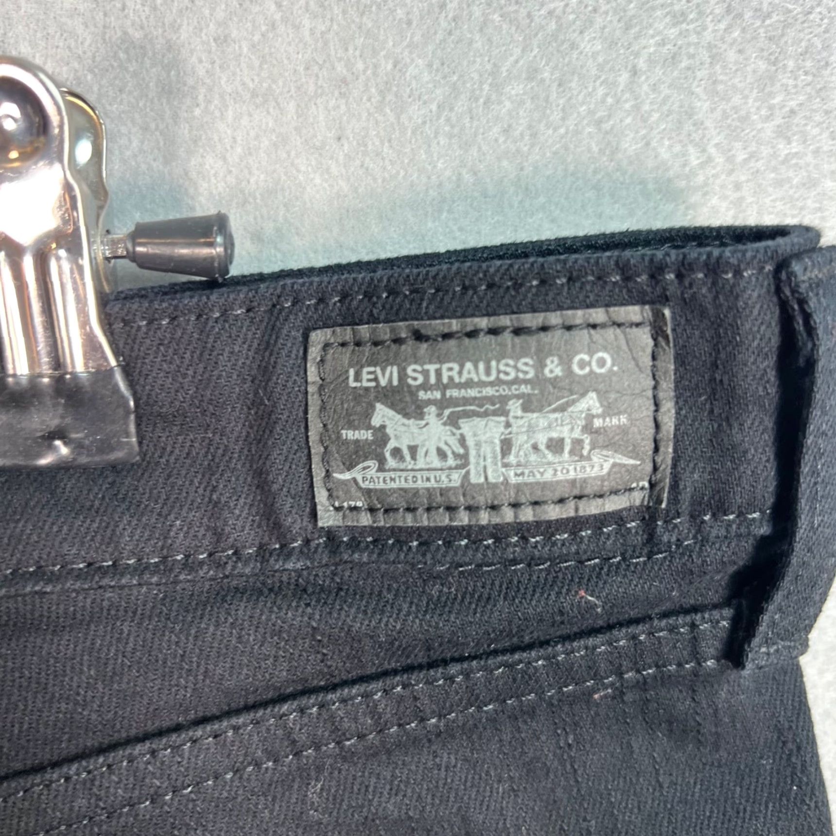 Levi's VINTAGE Levi's Womens Bootcut Jeans Size 10 Black Cotton Blend Denim Size 32" / US 10 / IT 46 - 3 Thumbnail