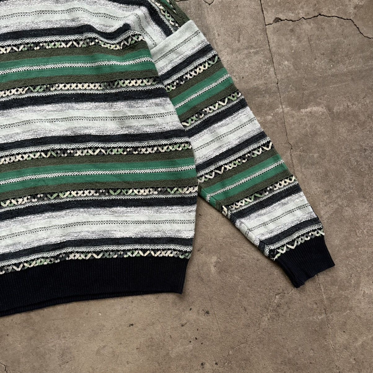 Carlo Colucci Carlo Colucci Knit Hand Made Striped Sweater Size US XL / EU 56 / 4 - 5 Thumbnail