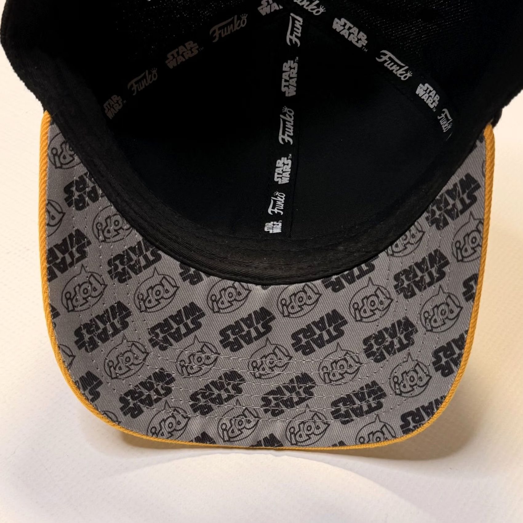Vintage Funko Star Wars C-3PO Hat Cap Snap Back Mens Black Yellow Programmed Etiquette Cap Size ONE SIZE - 7 Thumbnail