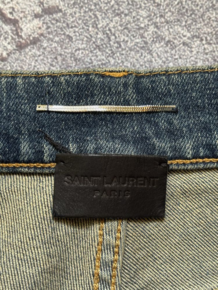 Saint Laurent Paris Saint Laurent Paris D02 2019 Knife Cut Skinny Denim Pants Size US 28 / EU 44 - 4 Thumbnail