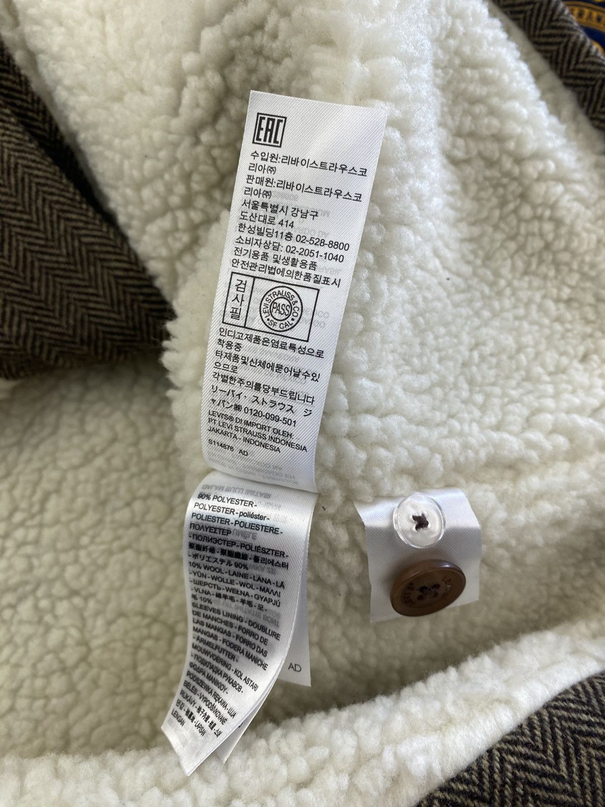 Levi's Levi's Jasper Club Sports Coat Blazer Herringbone Sherpa Size US L / EU 52-54 / 3 - 8 Thumbnail