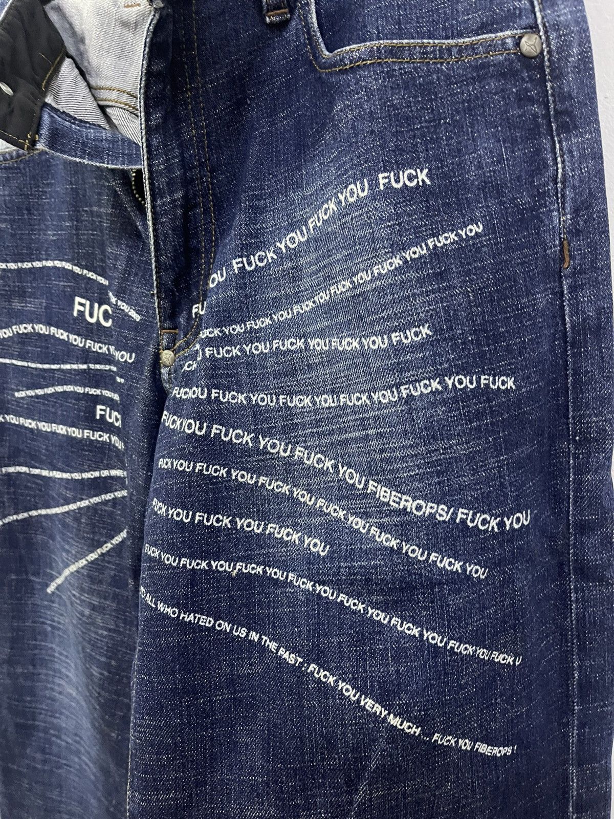 Fiberops Fiberops ‘Fuck You’ denim Size US 32 / EU 48 - 8 Thumbnail