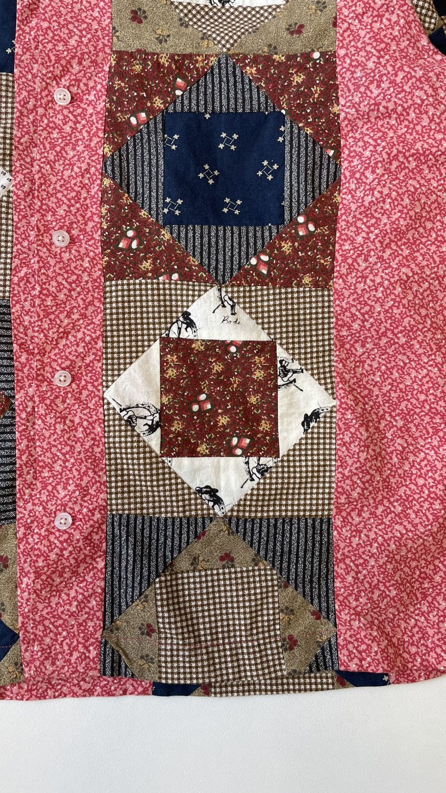 Bode Patch Work Quilt Patterned Boxy Shirt Size US L / EU 52-54 / 3 - 9 Thumbnail