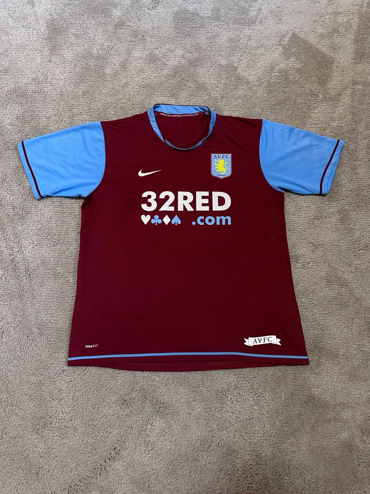 Nike Aston Villa Home football shirt 2007 Soccer Nike Jersey Size US L / EU 52-54 / 3 - 1 Thumbnail