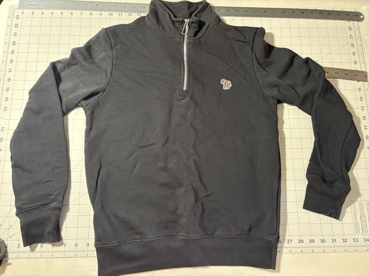 Paul Smith Black Organic Cotton Half Zip Size US S / EU 44-46 / 1 - 1 Thumbnail