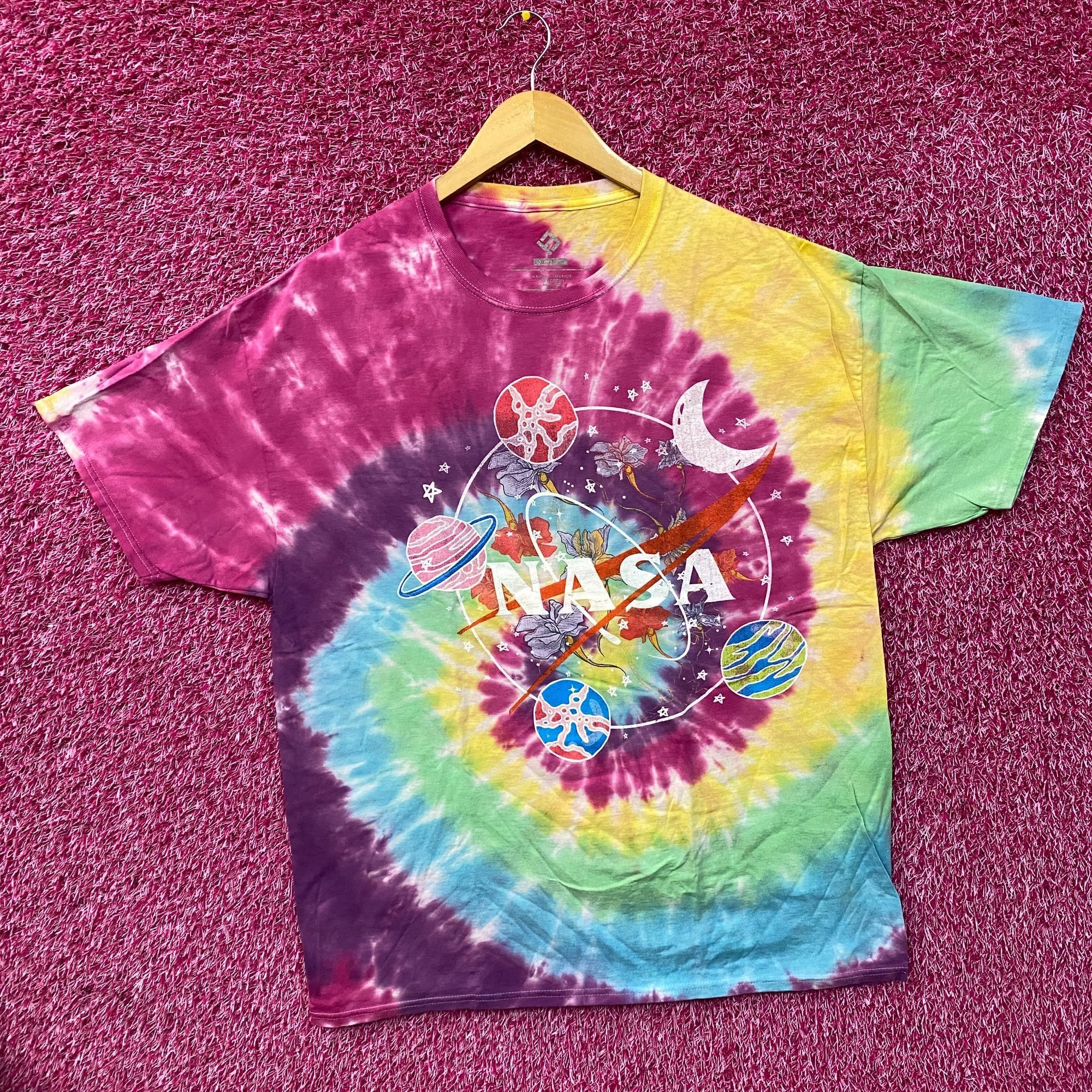NASA NASA Solar System Flower Amazing Colorful Tie Dye Graphic De Size XL / US 12-14 / IT 48-50 - 3 Thumbnail